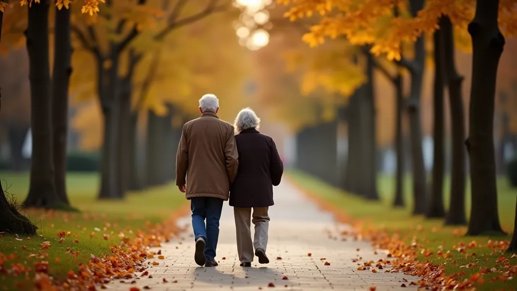 Senjoras ir seniorė pasivaikščioja Kauno miesto alėja